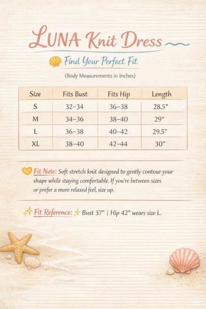 Luna Knit Dress - Black