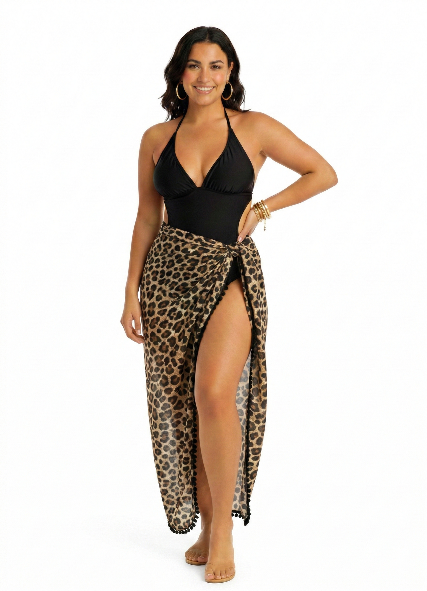 Wild Muse Leopard Sarong