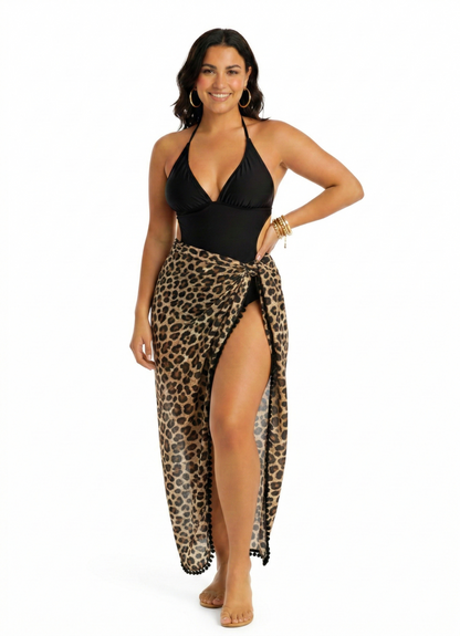 Wild Muse Leopard Sarong