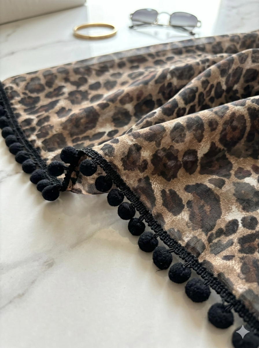 Wild Muse Leopard Sarong