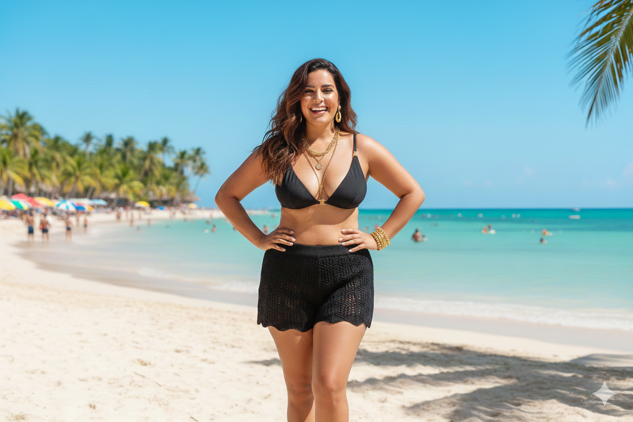 Luna Knit Shorts - Black